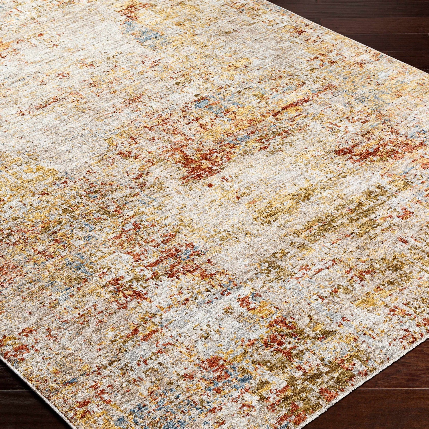 Eula Textured Rug with Fringes
