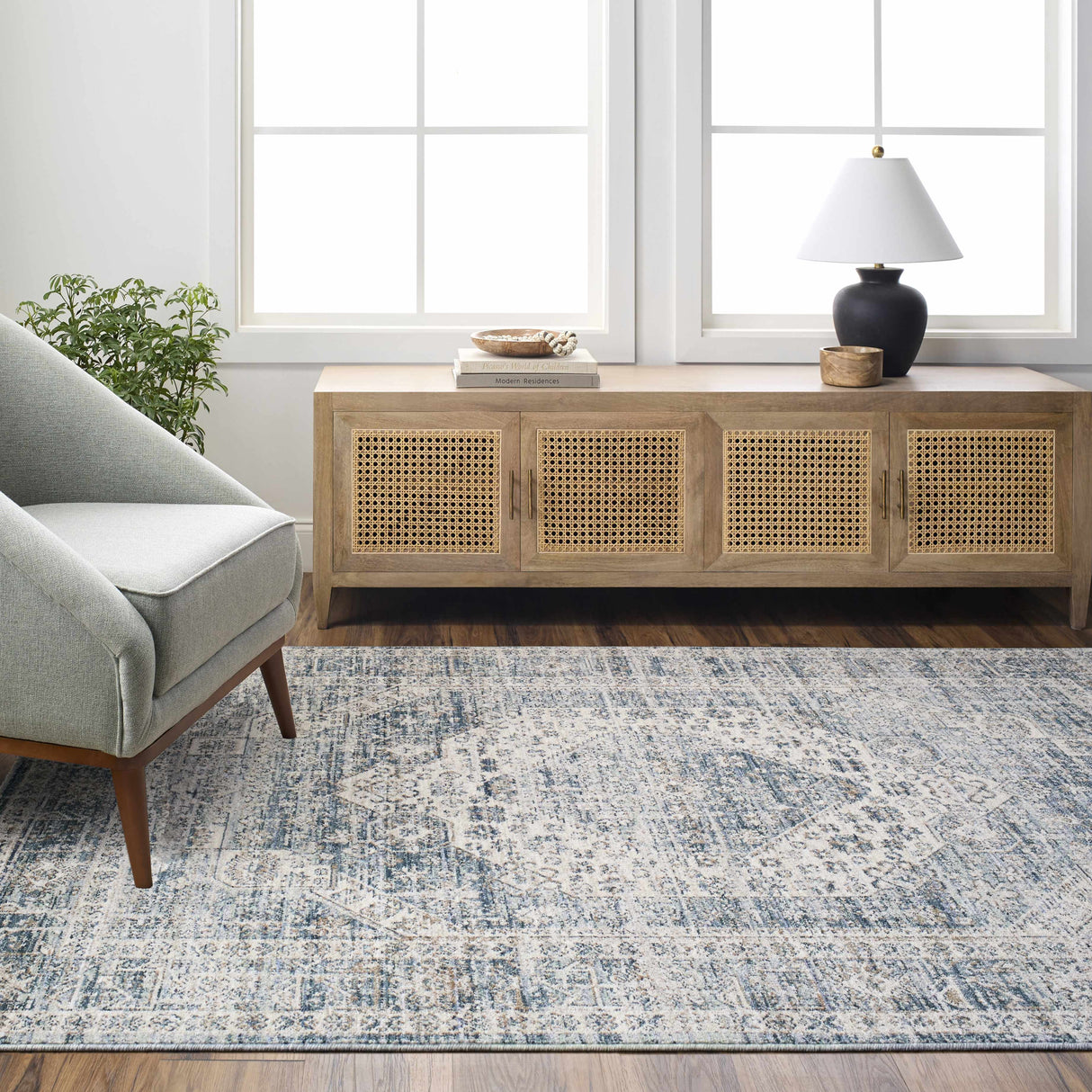 Kalei Blue Area Rug - Clearance