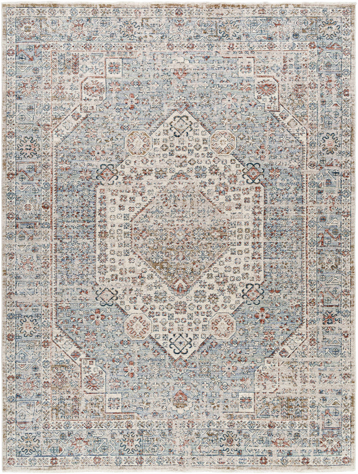 Kalei Beige & Blue Area Rug - Clearance