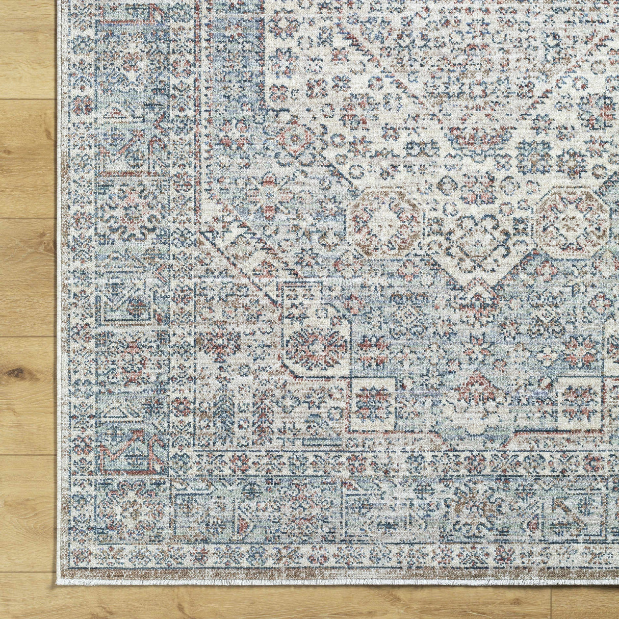 Kalei Beige & Blue Area Rug - Clearance