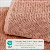 Cotton textured bath towel set - acacia collection