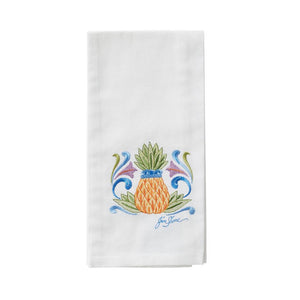Embroidered Tea Towel - Pineapple