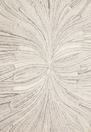 Snow Bloom Beige Hand Tufted 5x7 Wool Area Rug