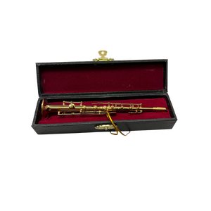 Brass Clarinet Ornament In A Case