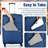 Softside Luggage Expandable 3 Piece Set Suitcase with Duffel Bag Upright Spinner Softshell Lightweight Luggage Travel Set - Tuesday Morning - Luggage Sets