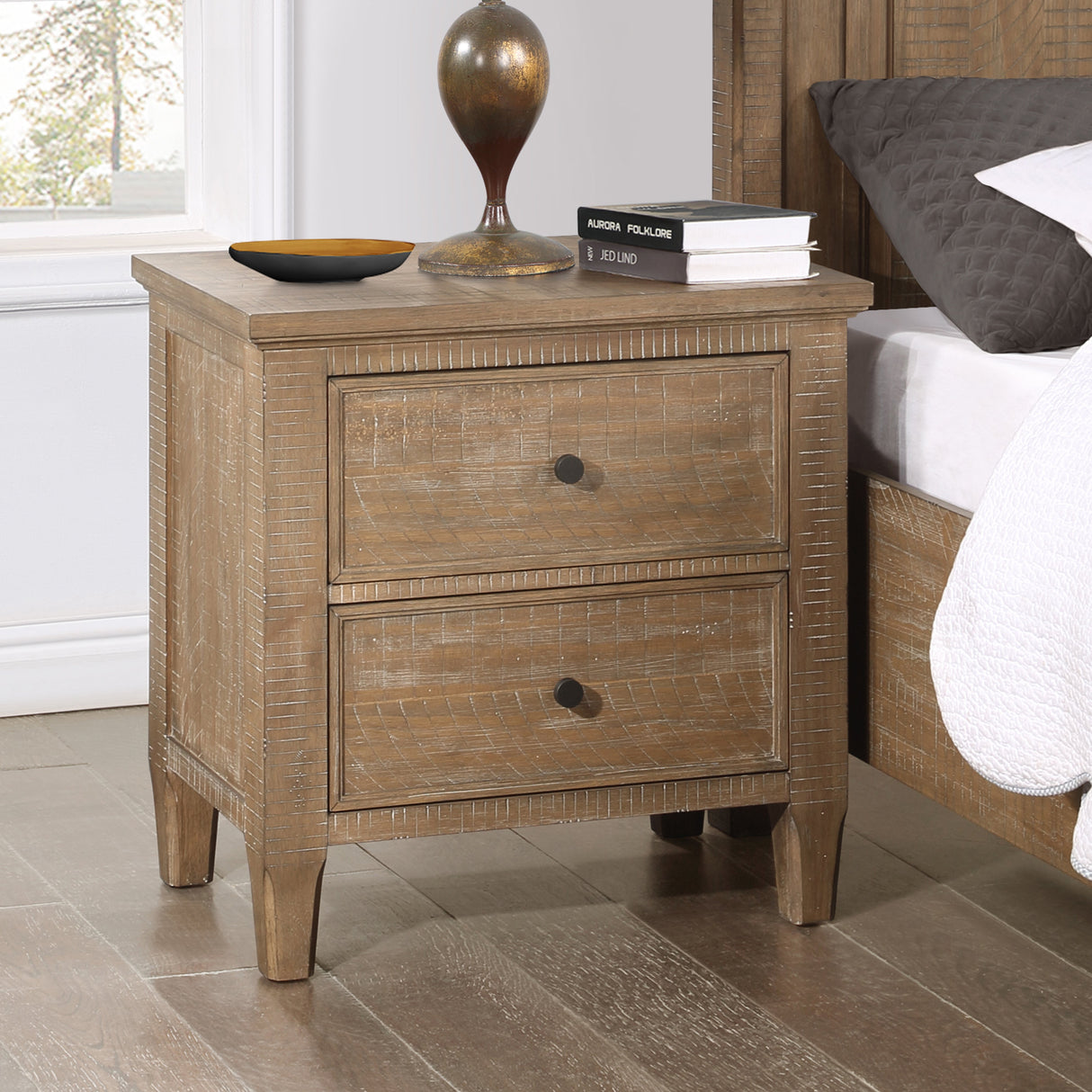 Riverdale  2 Drawer Nightstand