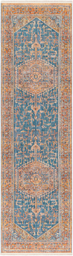 Solana Blue Medallion Area Carpet - Clearance
