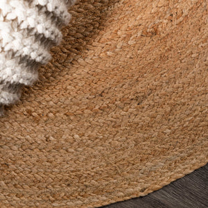 Soleil Natural Jute Braided Circle Round Area Rug - Tuesday Morning - Area Rugs