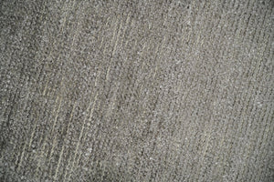 Modern Solid 2x3 Gray Hand Knotted Entryway Silk Area Rug