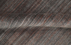 Solid Brown Scandinavian 5x7 Blended Wool Flatwoven Area Rug