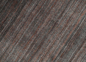Solid Brown Scandinavian 5x7 Blended Wool Flatwoven Area Rug