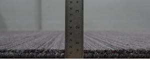 Solid Charcoal Scandinavian 5x7 Blended Wool Flatwoven Area Rug