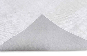 Modern Solid White Hand Made Textured Wool Area Rug