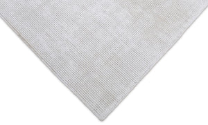 Modern Solid White Hand Made Textured Wool Area Rug