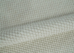 Modern Solid Ivory Hand made Dari Area Wool Rug