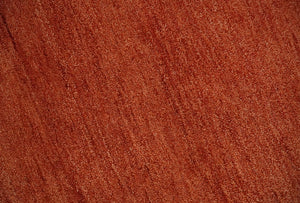 Solid Plane Rust Woolen Hand Tufted 8x10 wool Rug