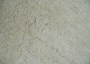Solid Plush and Soft 3x5, 4x6 and 5x7 Hand Woven Shag Ivory Area Rug | SHAG1