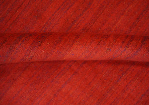 Solid Red Scandinavian 5x7 Blended Wool Flatwoven Area Rug