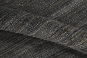 Solid Shaded Charcoal 5x7 Blended Wool Hand Woven Area Rug
