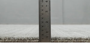 Modern Solid Shaded Gray 5x7 Blended Wool Hand woven Area Rug