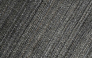 Modern Solid Silver and Charcoal Shaded 5x7 Blended Wool Area Rug