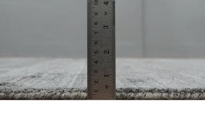 Modern Solid Gray Shaded 5x7 Blended Wool Hand Woven Area Rug