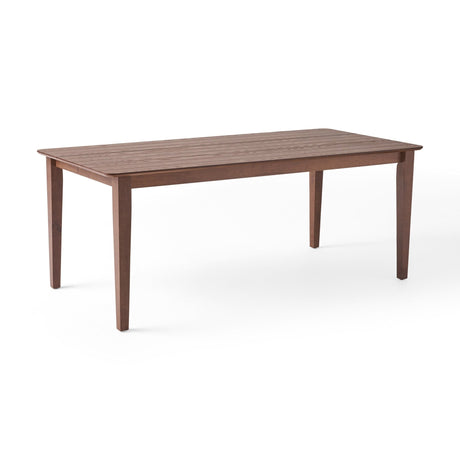 Solid Wood Dining Table with Square Legs - Dining Tables
