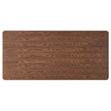 Solid Wood Dining Table with Square Legs - Dining Tables