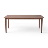 Solid Wood Dining Table with Square Legs - Dining Tables