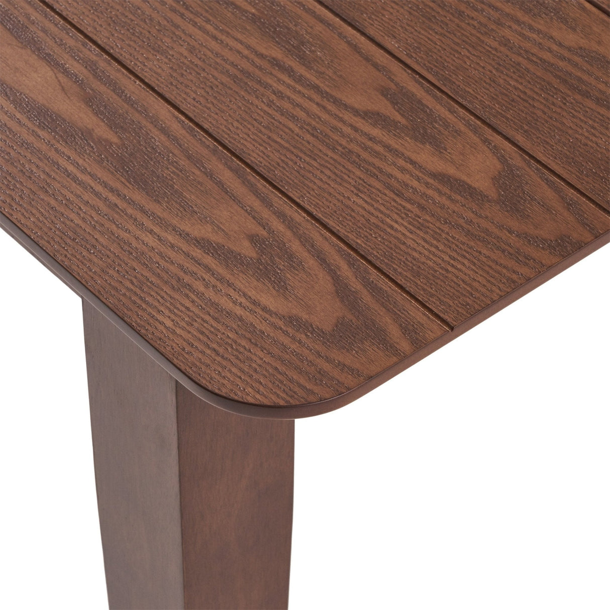 Solid Wood Dining Table with Square Legs - Dining Tables