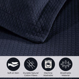 Solitaire Jacquard Matelassé Cotton Diamond Solitaire Bedspread Set - Bedspread by Superior Brand
