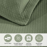 Solitaire Jacquard Matelassé Cotton Diamond Solitaire Bedspread Set - Bedspread by Superior Brand