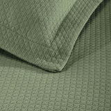 Solitaire Jacquard Matelassé Cotton Diamond Solitaire Bedspread Set - Bedspread by Superior Brand