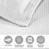 Solitaire Jacquard Matelassé Cotton Diamond Solitaire Bedspread Set - Bedspread by Superior Brand