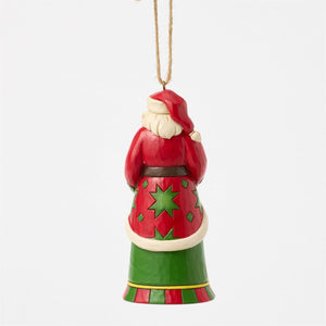 Santa with John Deere Tractor Ornament