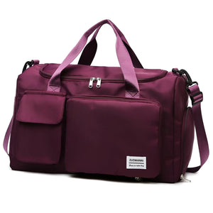 Waterproof Travel Duffel Bag with Shoe Compartment Unisex Gym Weekender