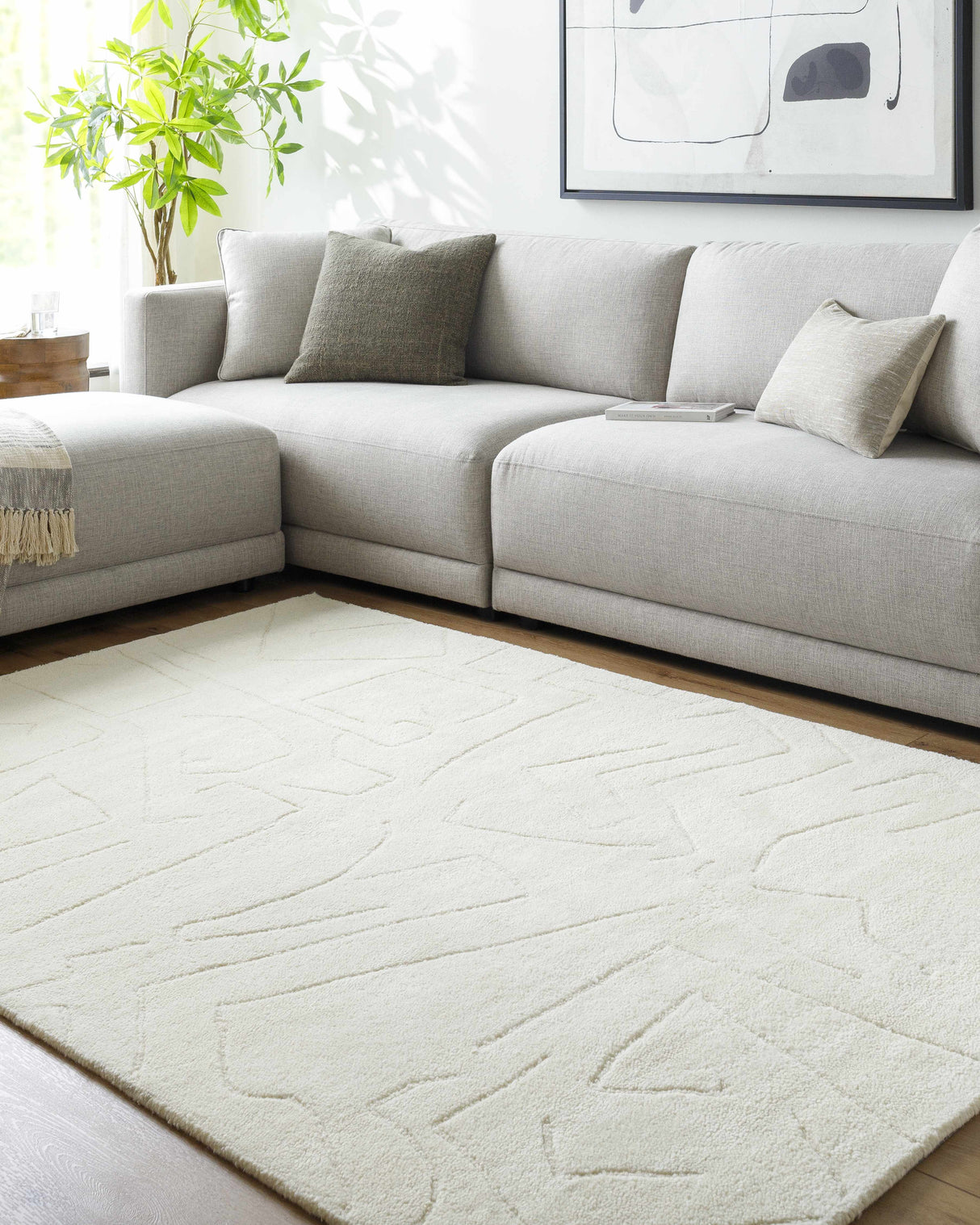 Mony Ivory Area Rug - Clearance