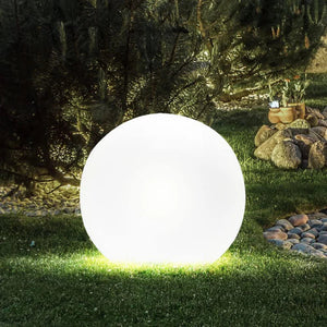 Modern PE Globe Outdoor Garden Light LED Rechargeable 16-Color IP55