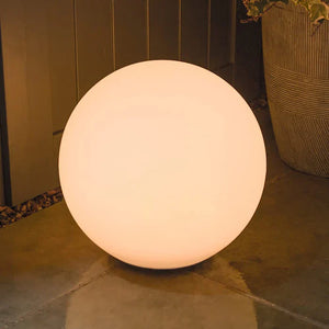 Modern PE Globe Outdoor Garden Light LED Rechargeable 16-Color IP55