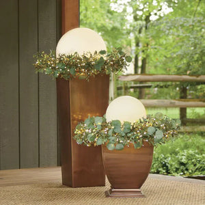 Modern PE Globe Outdoor Garden Light LED Rechargeable 16-Color IP55