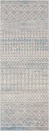 Tambac Blue & Gray Washable Area Rug - Clearance