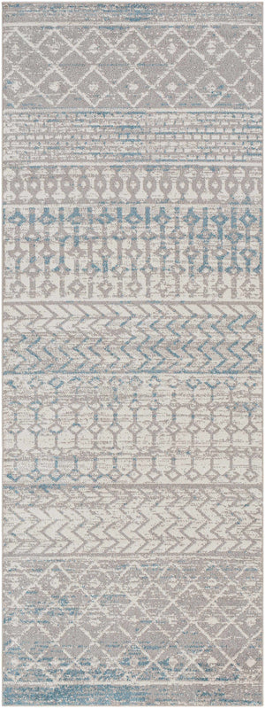 Tambac Blue & Gray Washable Area Rug - Clearance