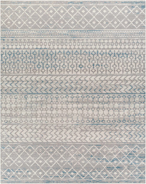 Tambac Blue & Gray Washable Area Rug - Clearance