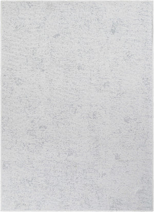 Isako Cream & Gray Solid Washable Area Rug - Clearance