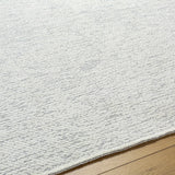 Isako Cream & Gray Solid Washable Area Rug - Clearance