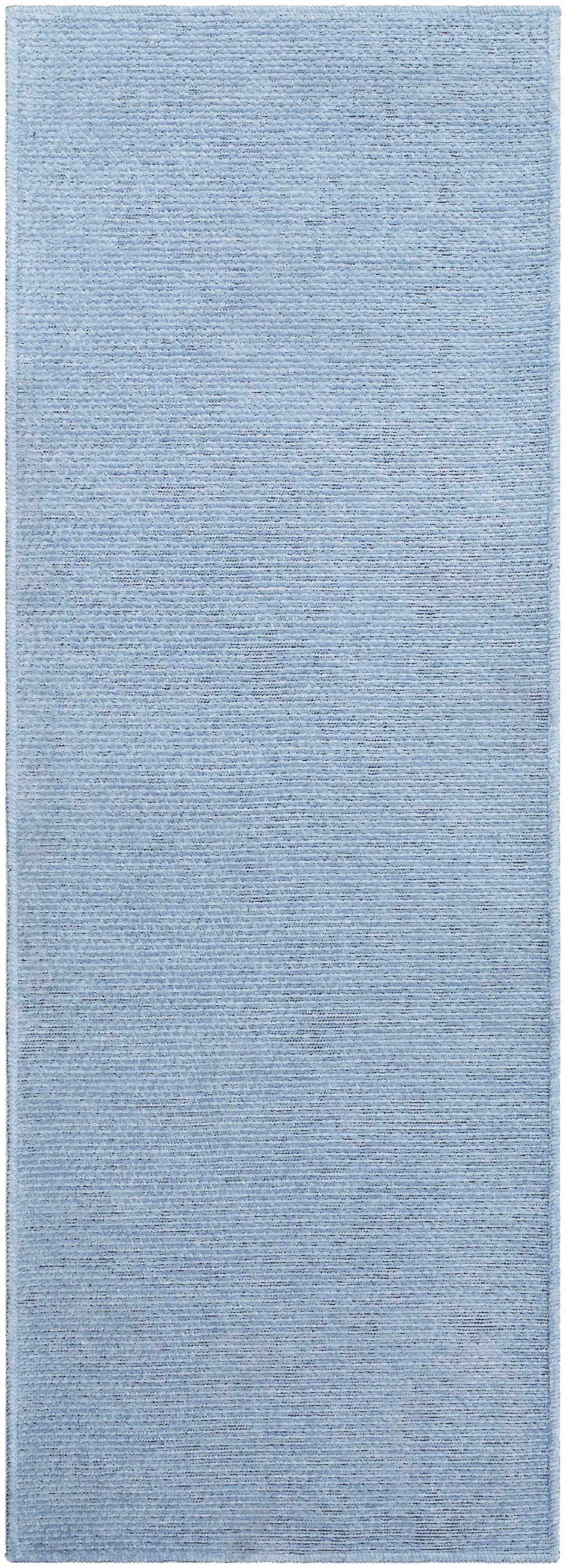 Isako Blue Solid Washable Area Rug - Clearance