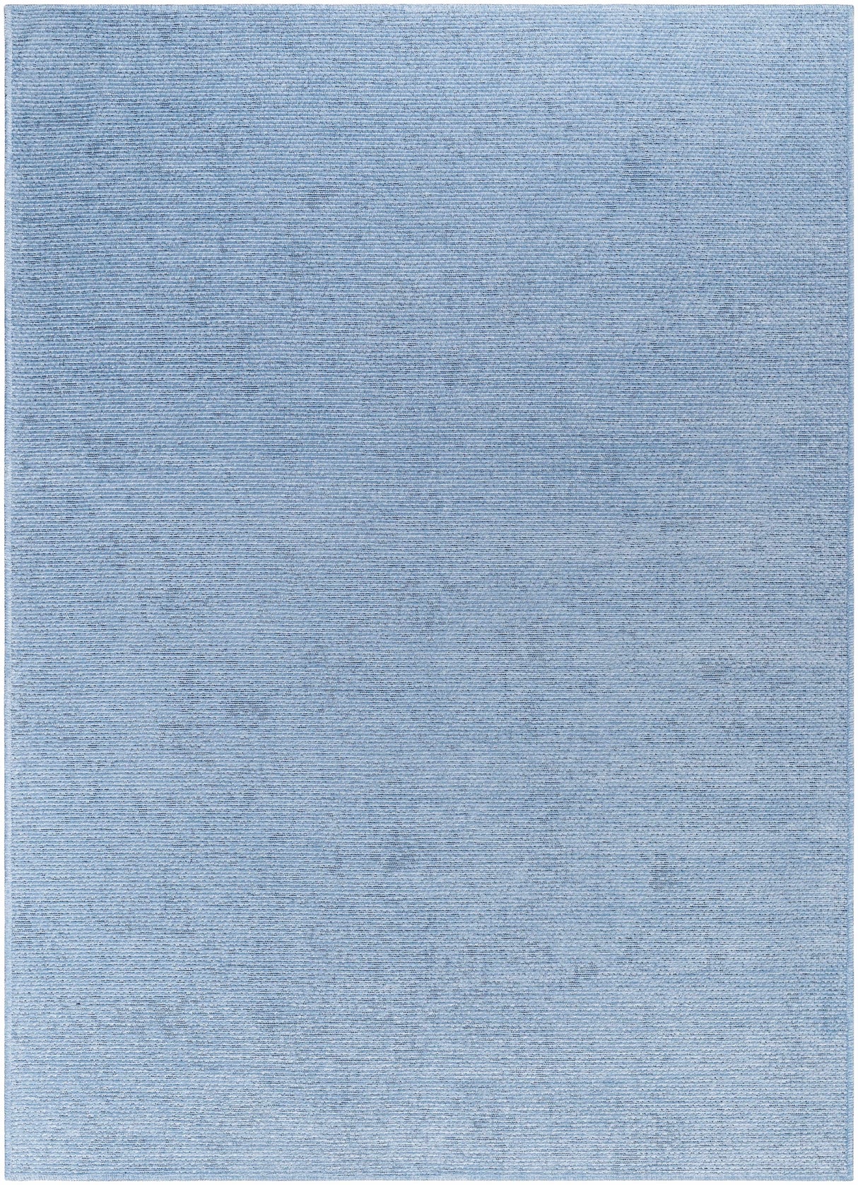 Isako Blue Solid Washable Area Rug - Clearance