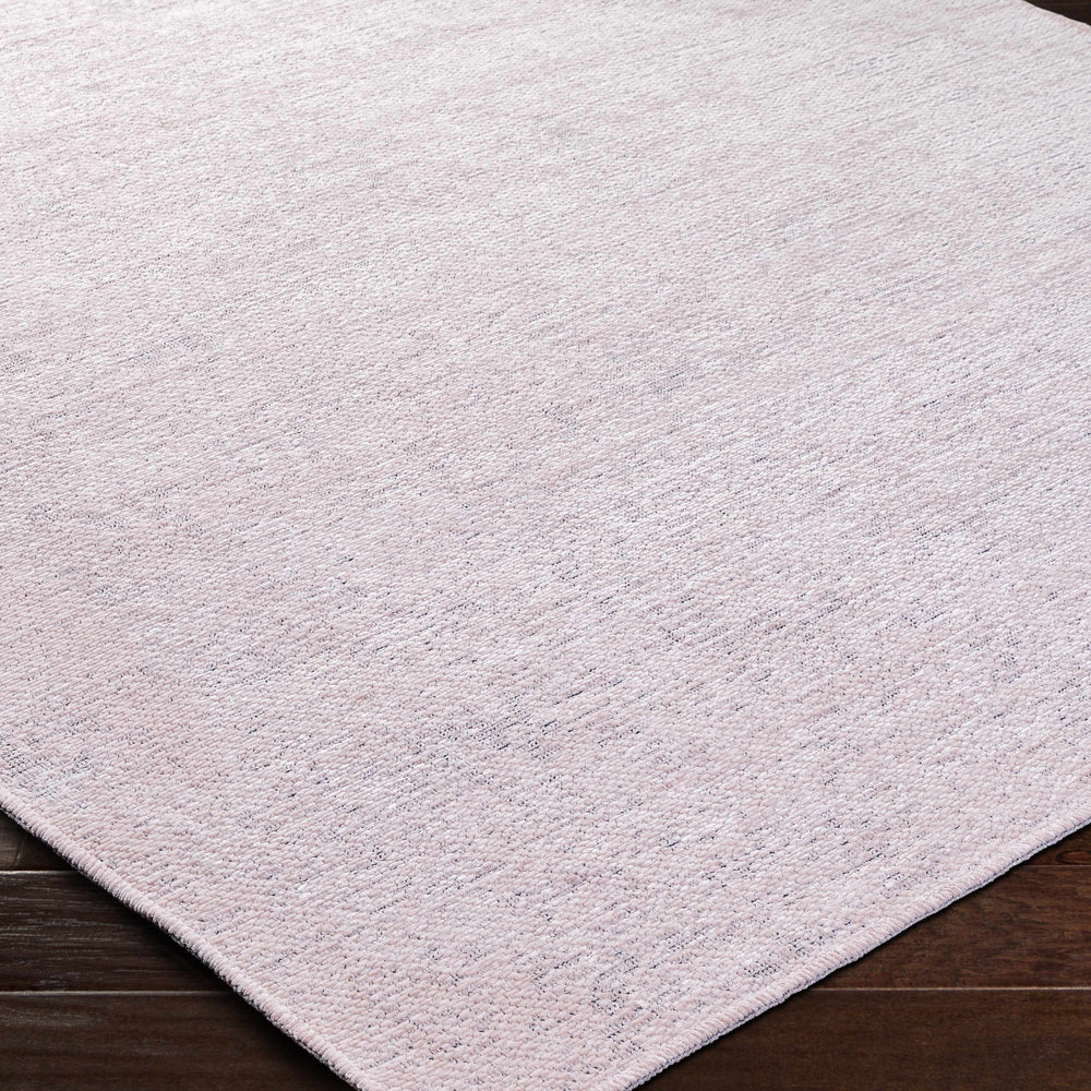 Isako Dusty Pink Solid Washable Area Rug - Clearance