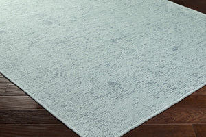 Isako Seafoam Solid Washable Area Rug - Clearance