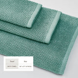 Cotton textured bath towel set - acacia collection